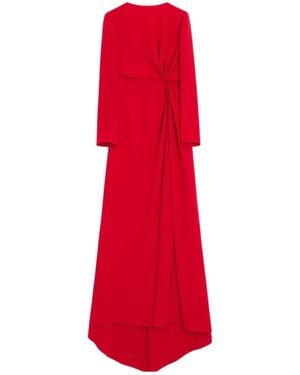 Valentino Long Cady Couture Dress - Red