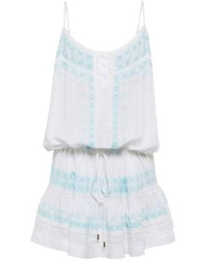 Melissa Odabash Karen Embroidered Minidress - Blue