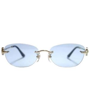 BVLGARI Rimless Sunglasses - Blue