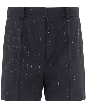 Max Mara Siberia Embellished Shorts - Blue
