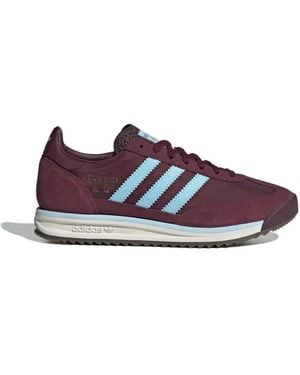 adidas Originals Adidas Sl 72 Suede Low-Top Trainers - Purple