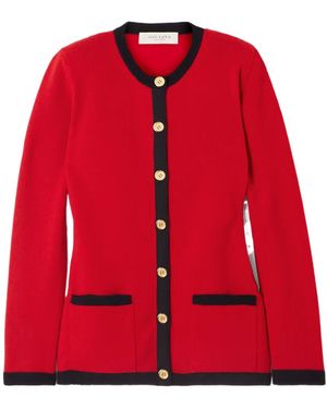 Giuliva Heritage Fitted Knit Cardigan - Red