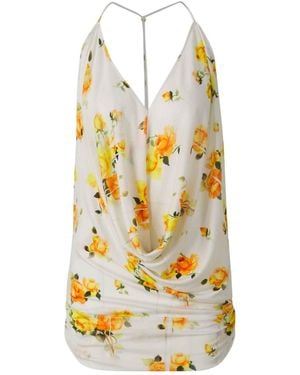 Acne Studios Floral Pattern Top - Metallic