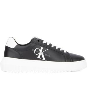 Calvin Klein Jeans Logo Printed Sneakers - Black