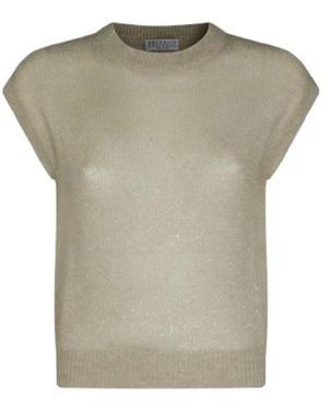 Brunello Cucinelli Knitted Top - Green