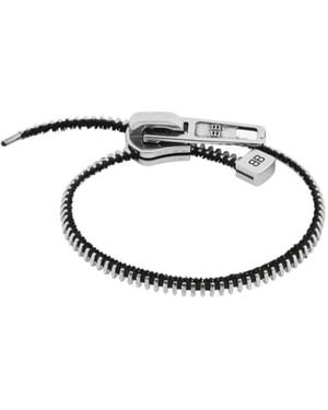 Balenciaga Diy Zip Bracelet - Metallic