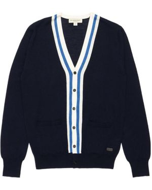 Burberry Long-Sleeved Cardigan - Blue