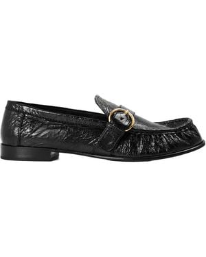 Miu Miu Crinkledleather Loafer - Black