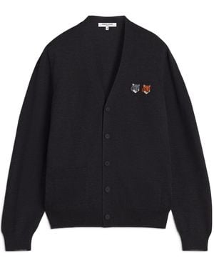 Maison Kitsuné Long-Sleeved Cardigan - Blue