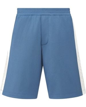 Dior Homme Stripe Detailed Track Shorts - Blue