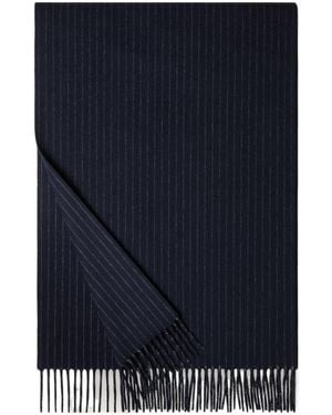 Loro Piana Pinstripe Scarf - Blue