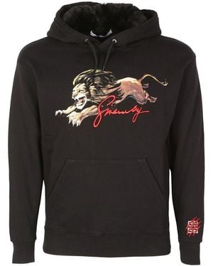 Givenchy Leo Print Hoodie - Black
