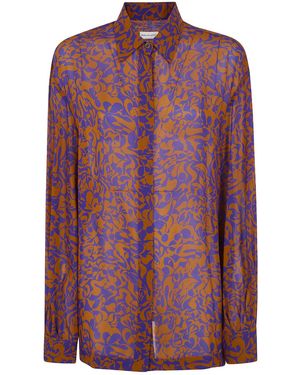 Dries Van Noten Cavala Printed Shirt - Purple