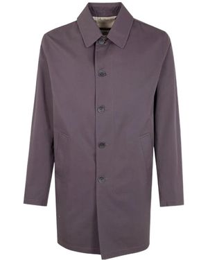 Herno Buttoned Coat - Purple