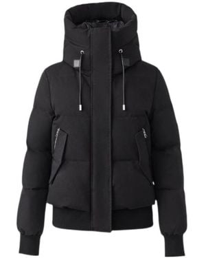 Mackage Nefi-Nfz Nordich Tech Down Jacket With Hood - Black