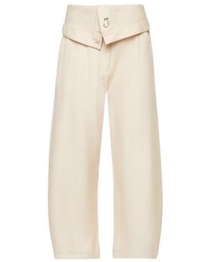 JW Anderson Jw Anderson Fold-Over Pants - Natural