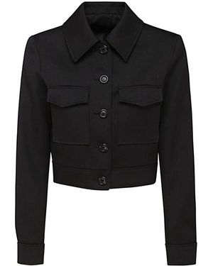 Ami Paris Buttoned Short Jacket - Black