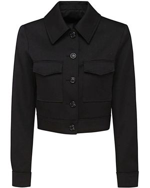 Ami Paris Buttoned Short Jacket - Black