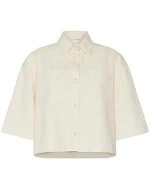 Weekend by Maxmara Max Mara Weekend Terra Cropped Shirt Jacket - Natural