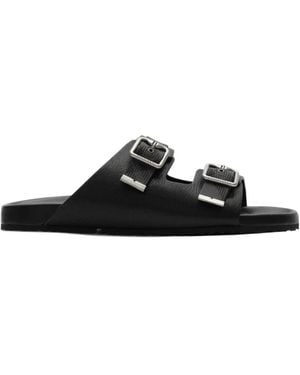 Burberry Leather Urchin Sandals - Black