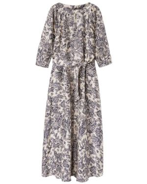 Loro Piana Medium And Long-Sleeved Dress - Gray