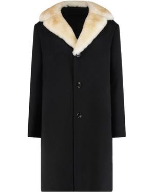 Celine Long-Sleeved Coat - Black