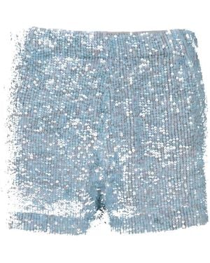 P.A.R.O.S.H. Sequined Shorts - Blue