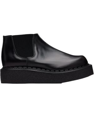 Comme des Garçons Platform Chelsea Boots - Black