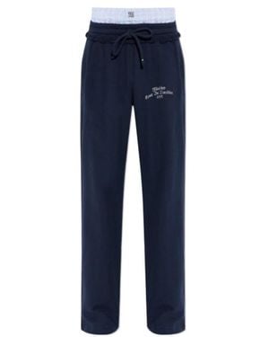 MISBHV Waffle-Knit Trousers - Blue