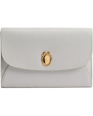 Dior Medaillon Envelope Pouch With Strap - Grey