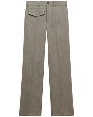 Marni Wool Trousers With Pocket - Grey