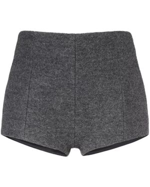 Frankie Shop Vail Virgin Wool Shorts - Grey