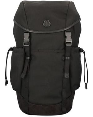 Moncler Logo Patch Tech Backpack - Grey