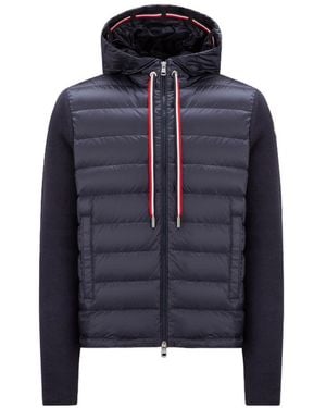 Moncler Padded Hoodie - Blue