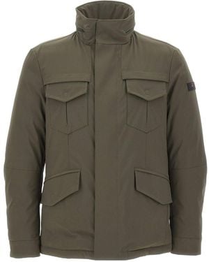 Peuterey Stripes Srtr Grs 04 Hooded Jacket - Green