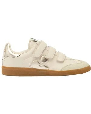 Isabel Marant Beth Leather Sneakers - White