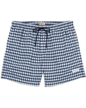 Woolrich Elasticated-Waistband Swim Shorts - Blue