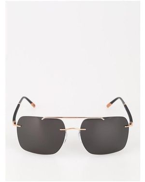 Silhouette Square Frame Sunglasses - White
