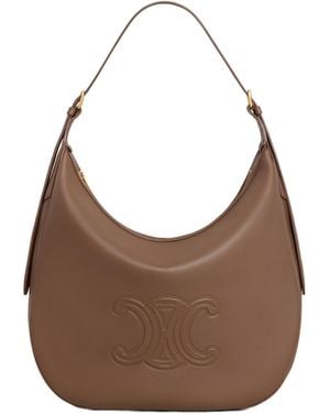 Celine Large Heloïse Cuir Triomphe Bag - Brown