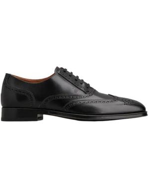 Tod's Lace-Up Leather Derby Shoes - Black