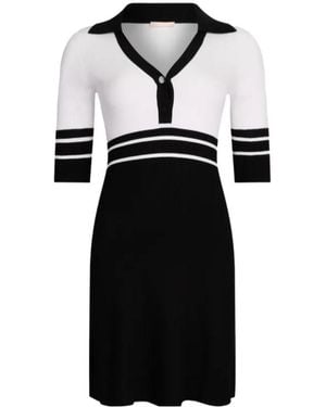 Liu Jo Striped Knit Dress - Black