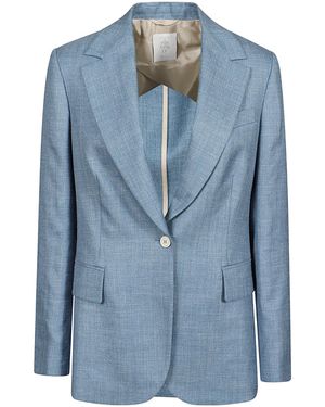 Eleventy Buttoned Pocket Blazer - Blue