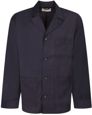 Officine Generale Officine Générale Patch Pocket Shirt - Blue