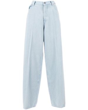Dondup High-Rise Wide-Leg Jeans - Blue