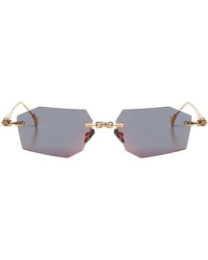 Kuboraum Maske H63 Geometric-Frame Sunglasses - White