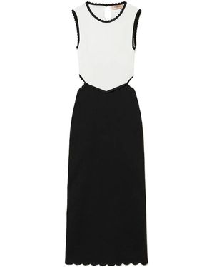 Twinset Colorblock Sleeveless Dress - Black
