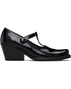 OPEN YY Cutout Mary Jane High Heels - Black