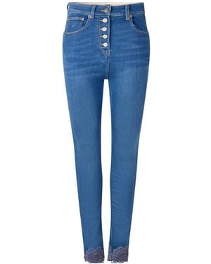 Valentino High-Waisted Skinny Jeans - Blue