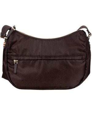 Borbonese Luna Middle Hobo Bag - Purple