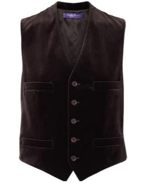 Ralph Lauren Cotton-Blend Vest - Black